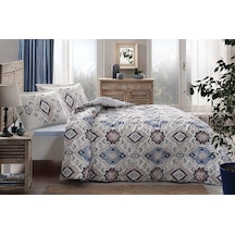 Özdilek Azure Çift Kişilik Fitted Çarşaf Nevresim Takımı Mavi MAVI
