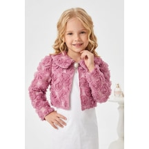 Mnk Baby & Kids Luvia Lase Detay Kız Çocuk Bolero M00812 Gülkurusu