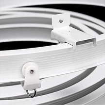 Ebitda 5 Metre Esnek Perde Rayı Seti - Beyaz, Düz/kavisli Montajlı, Yan/tavan Montaj, Plastik Çelik