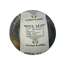 1,5 Mm2 Nya Tek Damar Siyah 100m Standart