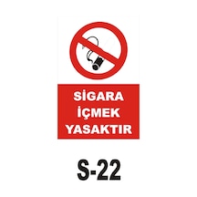 Pvc Dekota Uyarı - Ikaz Levhası Sigara Içmek Yasaktır