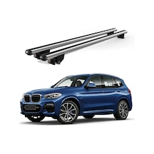 Kanca Bmw X3 2018 Ve Sonrası Uyumlu Gri Kilitli Ara Atkı 120cm Port Bagaj Tavan Barı
