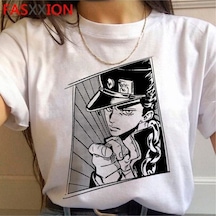 Noıssey Kırmızı Etiket Gala Jojo Tuhaf Macera T-shirt Model452 16949 Beyaz