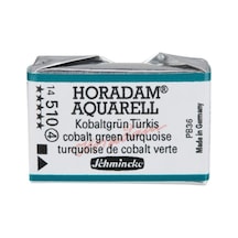 Schmincke : Horadam Aquarell Artist Sulu Boya : Tam Tablet : Seri 4 510 Cobalt Green Turquoise