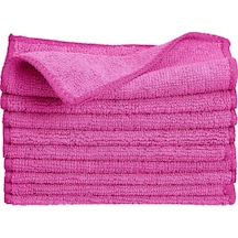 Mikrofiber Temizlik Bezi Pro Pembe 40x40 Cm - 5 Adet - 250 Gsm - Cam Bezi - Mutfak Bezi Şeffaf
