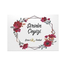 Gelin Çeyiz Koli Etiketi 5 Adet A4 Ebat Baskılı Sticker Diğer