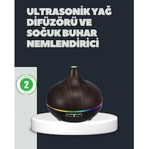 550ml Ultrasonik Hava Nemlendirici Ve Aromaterapi Difüzörü - Lisinya