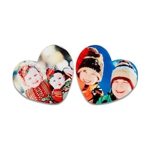 Sublimasyon Magnet Küçük Kalp 8 CM x 7 CM 10 Adet