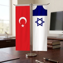 Karamanoğulları Beyliği Bayrağı Ve Türkiye Bayrağı Kırlangıç T Tipi Masa Bayrak Takımı Diğer