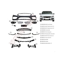Mercedes - W205 2014 - Ön Tampon Set Amg Alt Kromlu W205 2014-