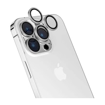 Noktaks - İphone Uyumlu İphone 15 Pro - Kamera Lens Koruyucu Parmak İzi Bırakmayan Anti-reflective Cl-15 - Gümüş