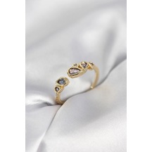 Mey İthalat Gold Renk Mor Damla Zirkon Taşlı Kadın Yüzük - Özel Seri Meyeb698dadda421646892e0be962 Altın