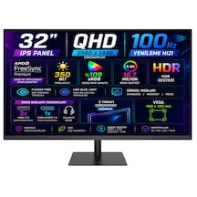 Ktc H32t13 32 5ms 100 Hz Hdmı+displayport Amd Freesync 2k Qhd 2560x1440 Ips Panel Monitör