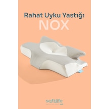 Visco Nox Omuz Önleyici Ortopedik Visko Yastık 64 x 38 x 12.5 CM Beyaz