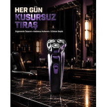 Kompakt Şarjlı Saç Sakal Tıraş Makinesi Kuru Kullanım Özellikli 1.5 Saat
