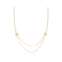 Diamond Line-Gülaylar - Sarı Altın 14 Ayar Trend Kolye N11.25336
