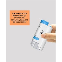Kompakt Taşınabilir Mikroskop 80x-200x Led