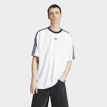 Adidas Jw5877 Jacquard Jersey Erkek Tişört Beyaz