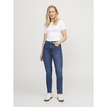 Jjxx Yüksek Bel Mom Fit Kadın Kot Pantolon 12203837 Mavi