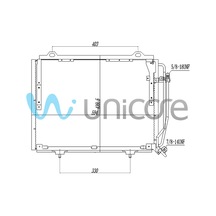 Klima Radyatörü Mercedes W202 C200d, C220d 1996-2000 / 202 830 10 70, 202 830 07 70