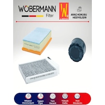 Wöbermann Nissan Micra 1.5 DCI Filtre Bakım Seti K12 2004-2010 3'lü Karbonlu