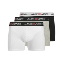 Jack & Jones Jaccorp Old Logo 3'lü Paket Boxer 12282733 Gri