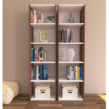 Nurmobilya Nur Mobilya Zeyna 2'Li Kitaplık Farklı Renk Seçenekleriyle