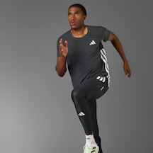 Adidas Jf3473 Adızero Tee M Erkek T-shirt Siyah