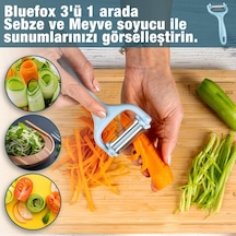 3'ü 1 Arada Patates & Sebze Soyucu Paslanmaz Çelik Bıçaklı, Düz + Tırtıklı + Jülyen Soyma, Ergonomik Sap, Diğer