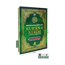 Rahle Boy 3'lü Kuranı Kerim Meali Ve Türkçe Okunuşlu Bilgisayar Hatlı