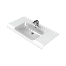 Etajerli Seramik Lavabo 100x50 Cm, Modern Ve Estetik Görünüm 508 Yeşil