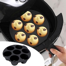 5dm-7 Gözlü Silikon Çok Amaçlı Airfryer Muffin Cupcake Kek Ve Çörek Pişirme Kalıbı Diğer