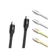 Linktech K598 Type-C to Type-C Örgü Metal Başlı Şarj ve Data Kabl