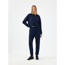 Jogger Fit Kadın Eşofman Altı Lacivert