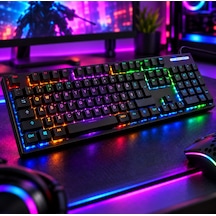 Türkçe Q Mekanik Gaming Klavye Kl-138 Rgb Aydınlatmalı Numpadli Kablolu Oyuncu Klavyesi
