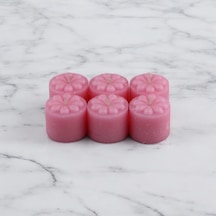 Tealight Mum Manolya Kokulu Pembe Renkli 6 Lı Paket 4 Saatlik Yanma Süresi - Ev Mumu - Iç Dekorasyon - Doğal Özler Çok Renkli