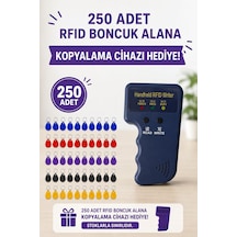 Sarkey Sr-602 H-r Yazılabilir Kopyalanabilir Proximity Anahtarlık 125 Khz Keyfob Karışık Renkler 250 Adet + 1 Adet Rfıd Kopyalama Cihazı Hediyeli