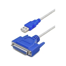 Usb To Paralel Lpt Yazıcı Dönüştürücü Kablosu 1.3 M - Silver M.i Hdx7531