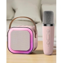 Mini Kablosuz Bluetooth Karaoke Hoparlör Kareoke Makinesi Çocuklar İçin Evde Karaoke Seti Pemb