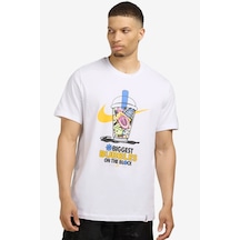 Nike Oc Sole Food Cotton Mens Tee White Erkek Günlük Stil Tişört Beyaz Beyaz