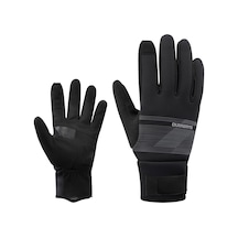 Shimano Windbreak Thermal Uzun Parmak Eldiven Metalik Gri M Siyah