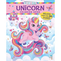Totally Awesome Unicorn Coloring Book With Stickers Cottage Door Press