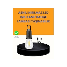 Çok Yönlü Asma Kancalı Kamp Işığı Siyah