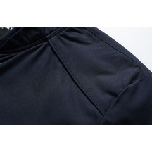 Modaya Uygun Sade Büyük Beden Dış Giyim Ceket Erkek Ceketi Mavi