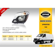Mercedes Sprınter 2014-2018 Far Motorlu Sol