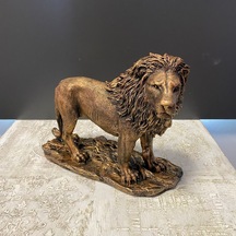 Dekoratif Bronz Büyük Aslan Biblo