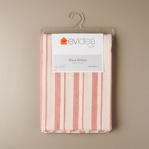 Evidea Soft Alno Masa Örtüsü - Ekru / Kiremit - 140x200 Cm Ekru / Kiremit