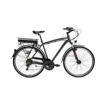 Bisan Comet 28 J 20,5 Kadro V Elektrikli Bisiklet Parlak Gri Sarı Gri