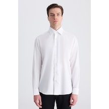 D'S Damat Ds Damat Regular Fit Beyaz Armürlü Gömlek 5hf02ta06342m Çok Renkli