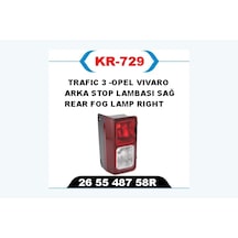 Arka - 856 - Sis Lambası Sağ Trafıc 3 - Ece-umay - -opel Vıvaro